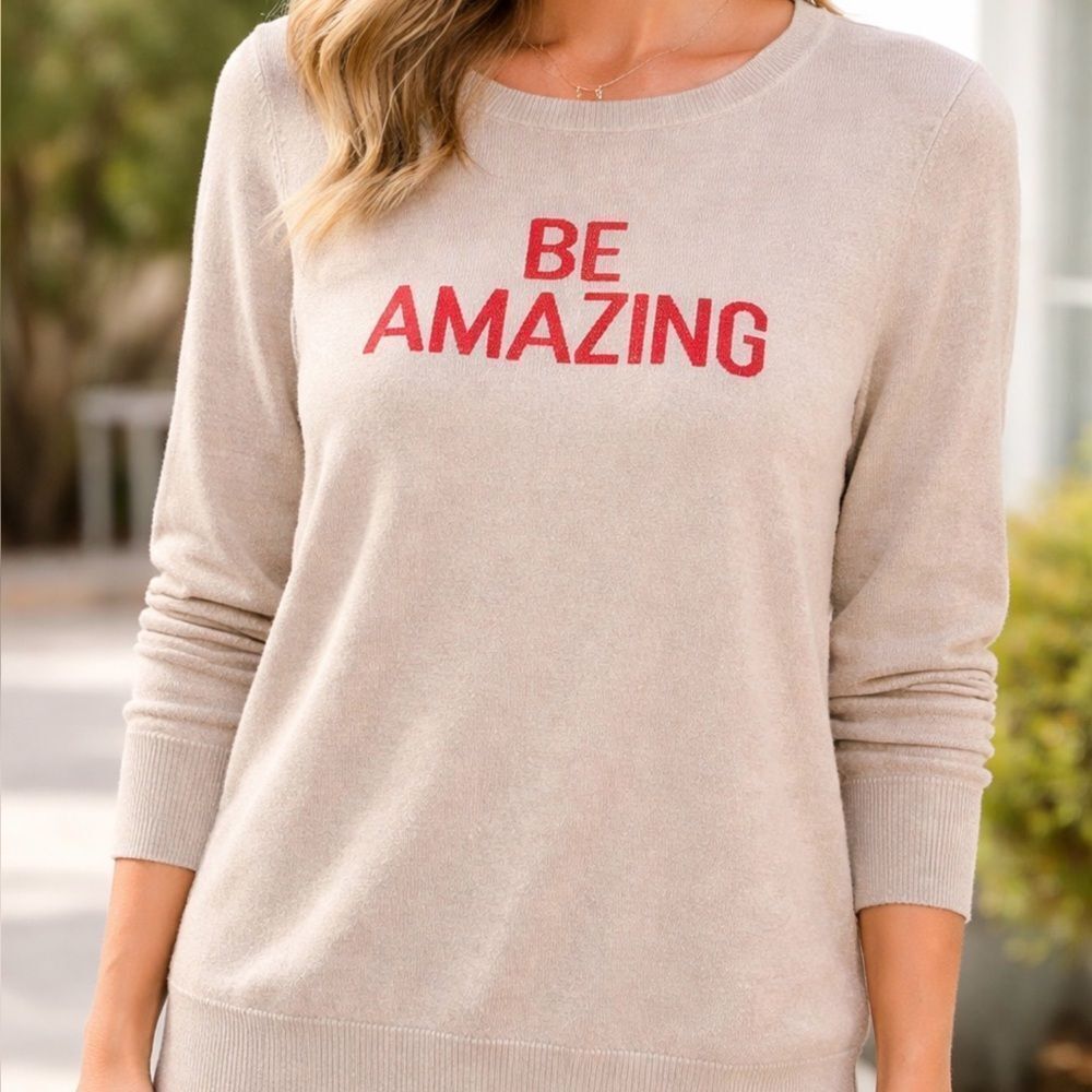 BE AMAZING Lightweight Sweater
